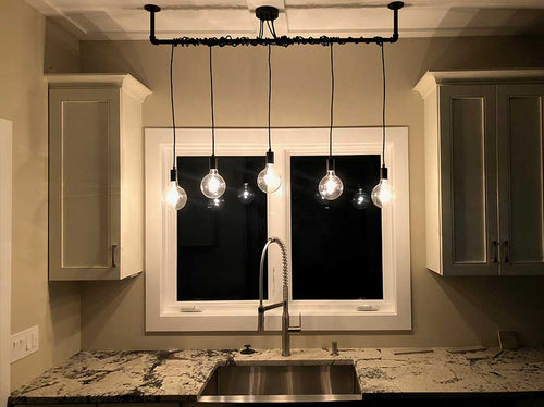 5 Pendant Wrap Chandelier  light fixture