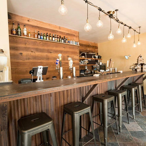 Wrapped Pendant Light Cluster over a Bar  light fixture