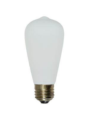 Bulb: LED - Porcelain Matte White Edison