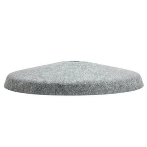 Grey 20" Flat Felt Shade