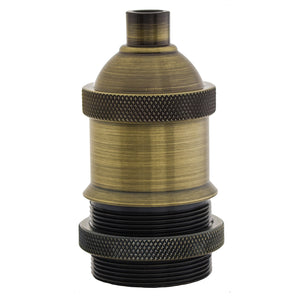 Threaded Antique Brass Socket