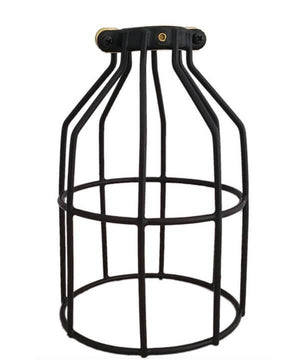 Black Round Light Bulb Cage Hangout Lighting 