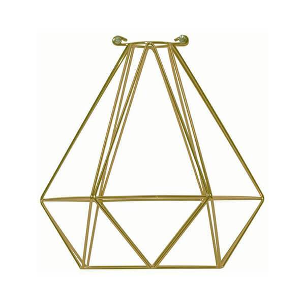 Brass Diamond Cage Hangout Lighting 