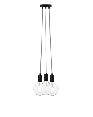 Cluster Chandelier - Even: Grey and Black Hangout Lighting 3 Even