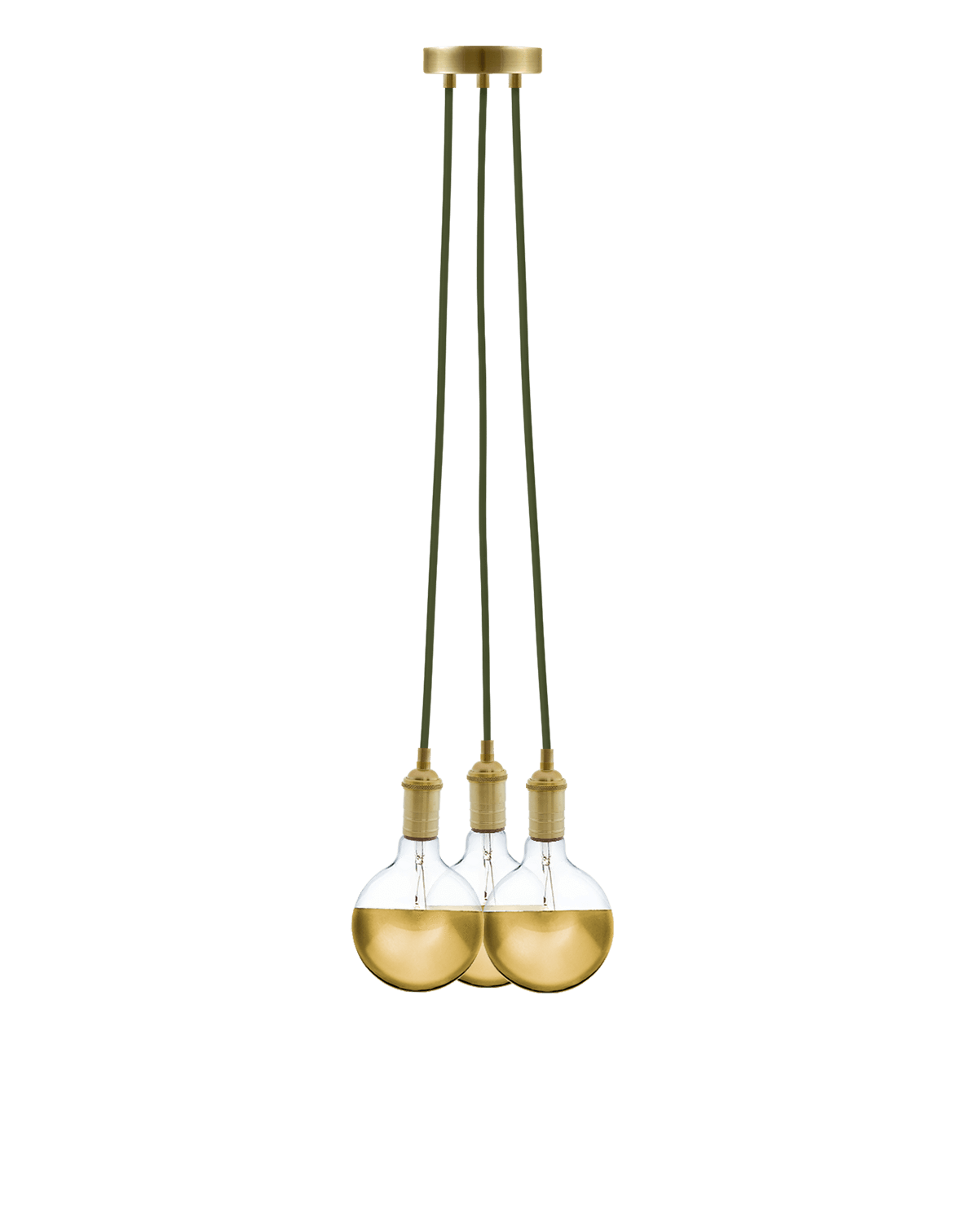 Cluster Chandelier - Even: Olive and Gold Hangout Lighting 3 Even