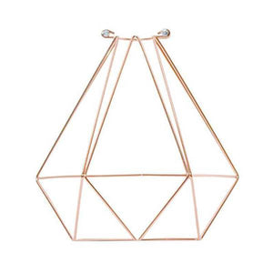 Copper Diamond Cage Hangout Lighting 