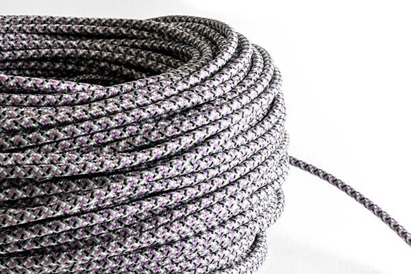 Grey Tweed Fabric Cord by the Foot Hangout Lighting 